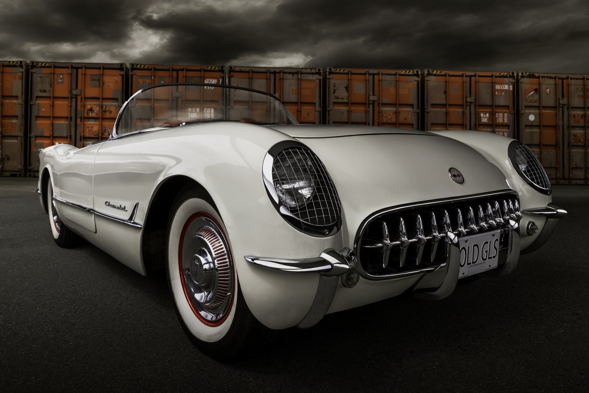 chevrolet corvette chevrolet 1954 jahr front klassisch retro