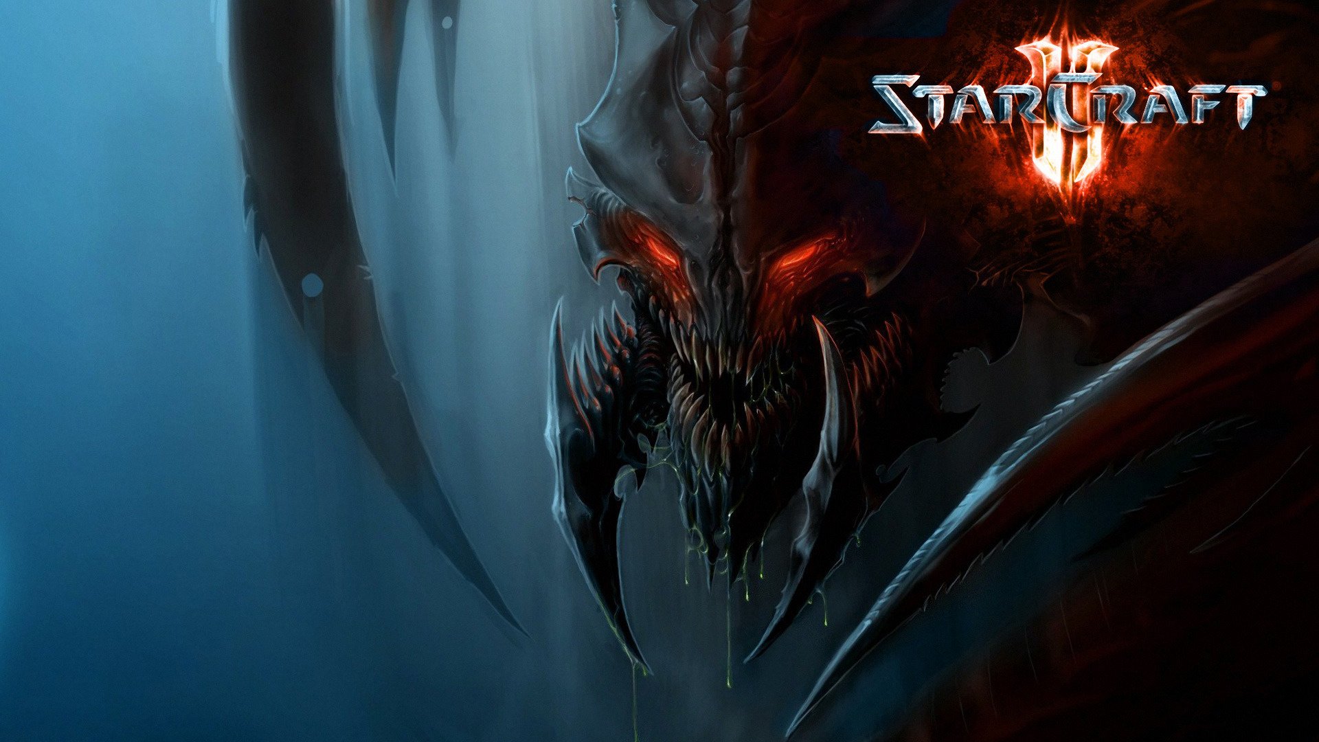 zerg star craft 2 starcraft 2 zergs monstre yeux rouges jeu monstre