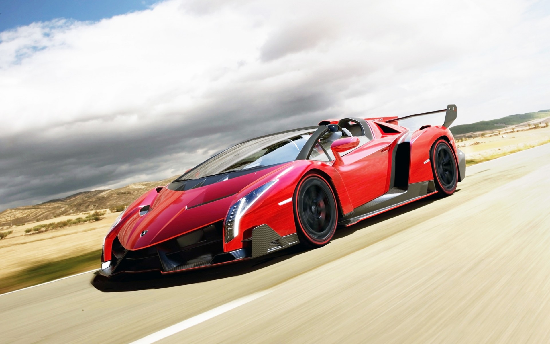 veloce veneno rosso lamborghini automobili