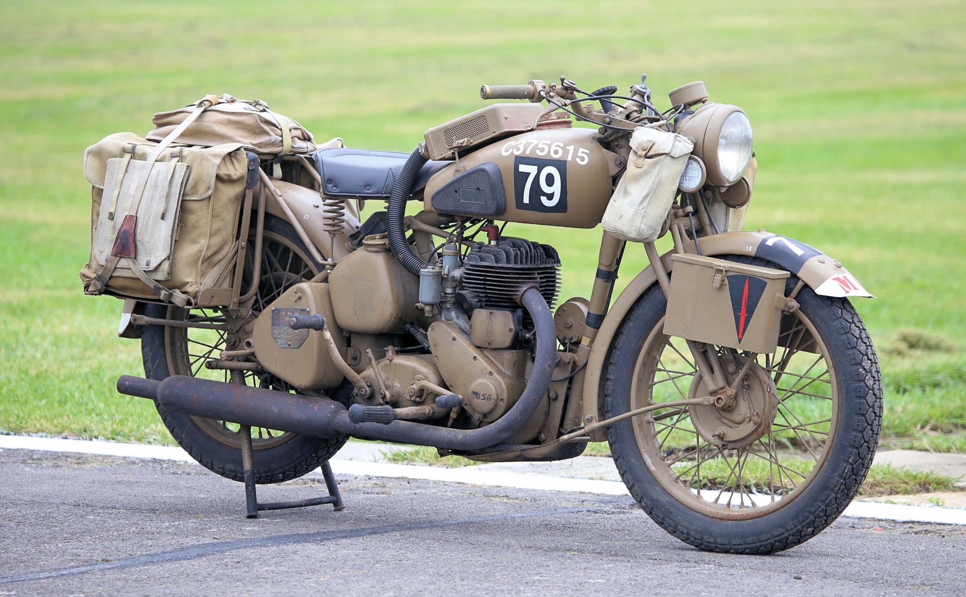 militar motocicleta tiempos segunda mundial guerra