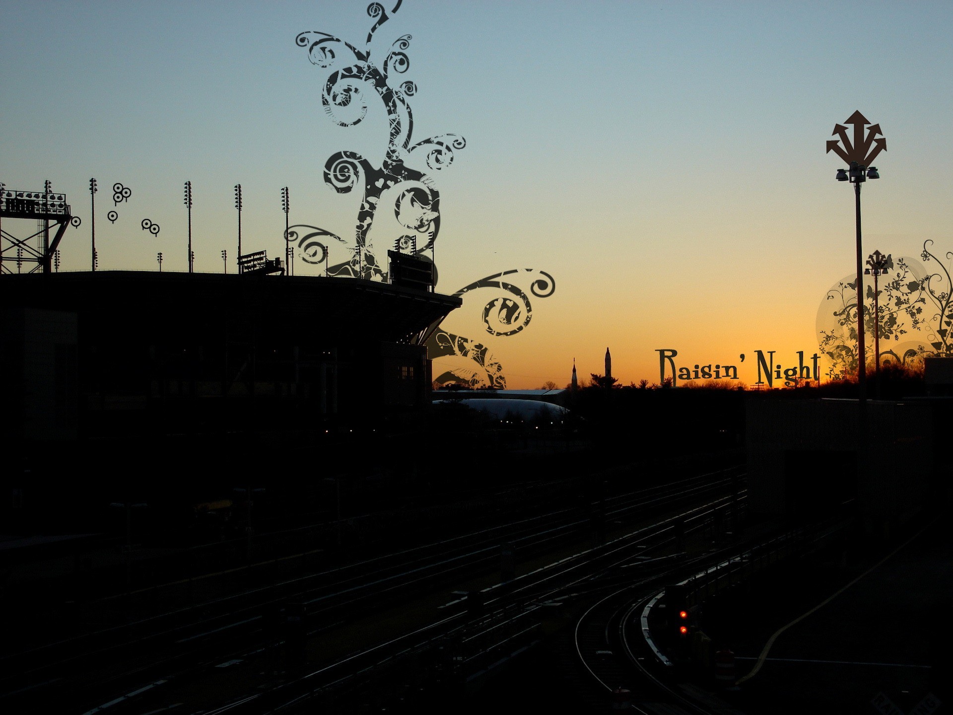 abend sonnenuntergang verarbeitung muster