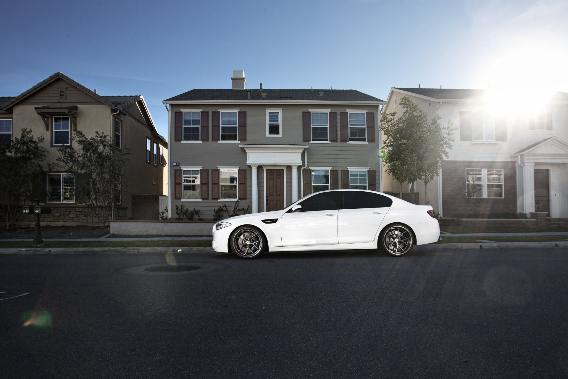 bmw m5 f10 white bmw profile wheels house street