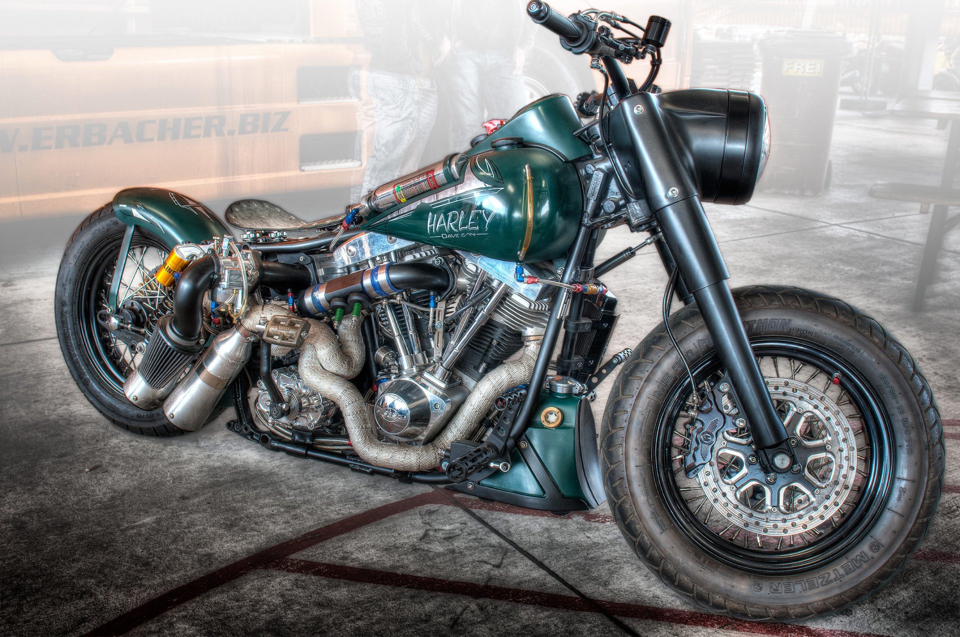 fahrrad motorrad harley-davidson dragster design form stil hintergrund hdr