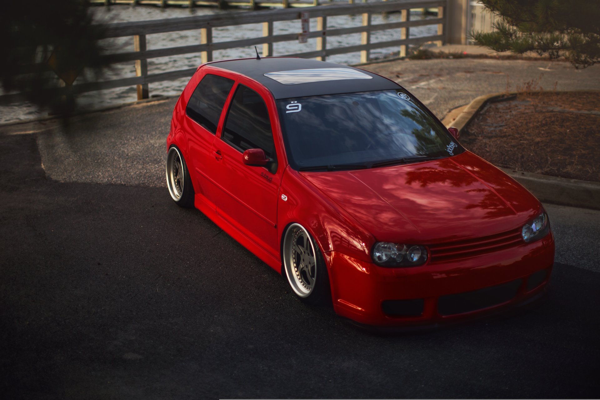 volkswagen golf mk4 red position volkswagen red tuning