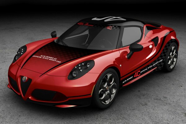 Supercar car Alfa Romeo sport