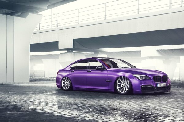 Purple gloss is a perfect match for bmw 7 series