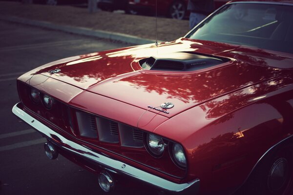 Maska samochodu Vintage Hemi Cuda