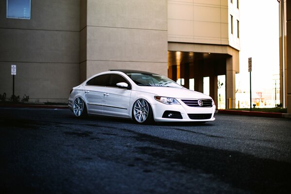 Blanco volkswagen passat cc Tuning