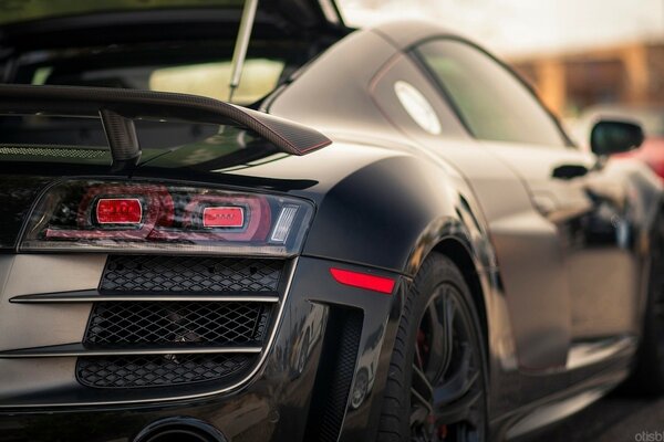 Rear marker lights for Audi r8 sports car