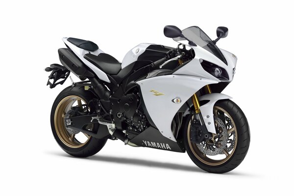 Moto sport noir et blanc