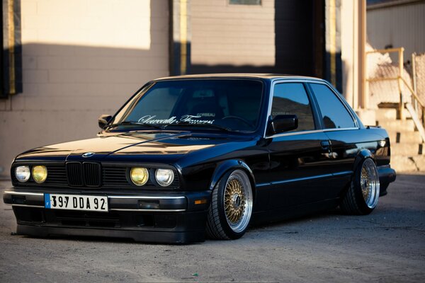Black tuned sports BMW