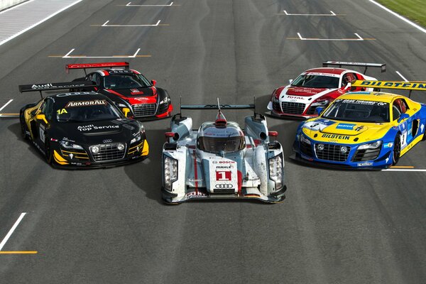 Audi racing sports cars photo by a star