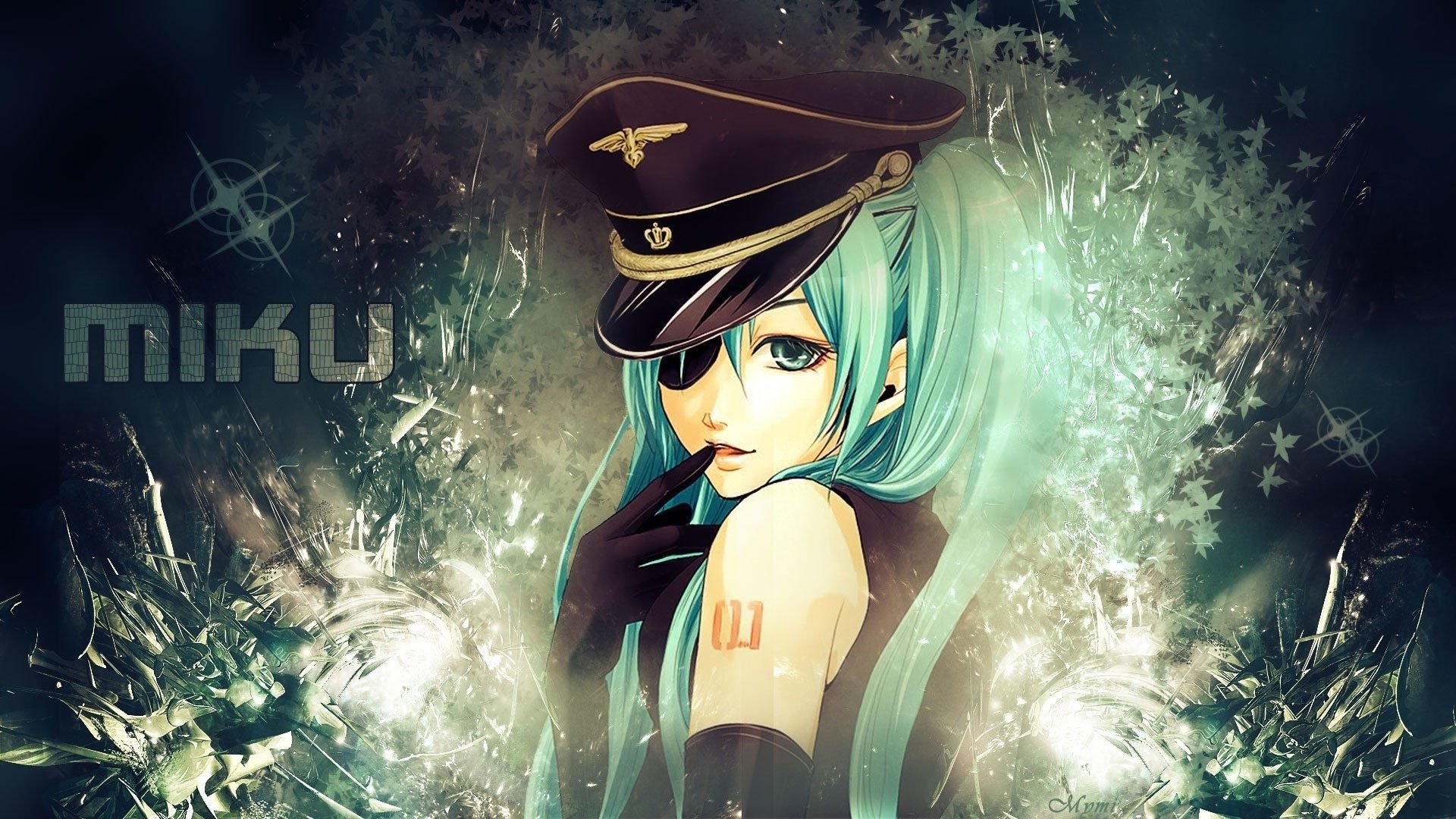 anime hatsune miku vocaloid mädchen schirmmütze handschuhe zeichnungen mädchen augen mädchen-a gesicht-a augen-a porträt-a