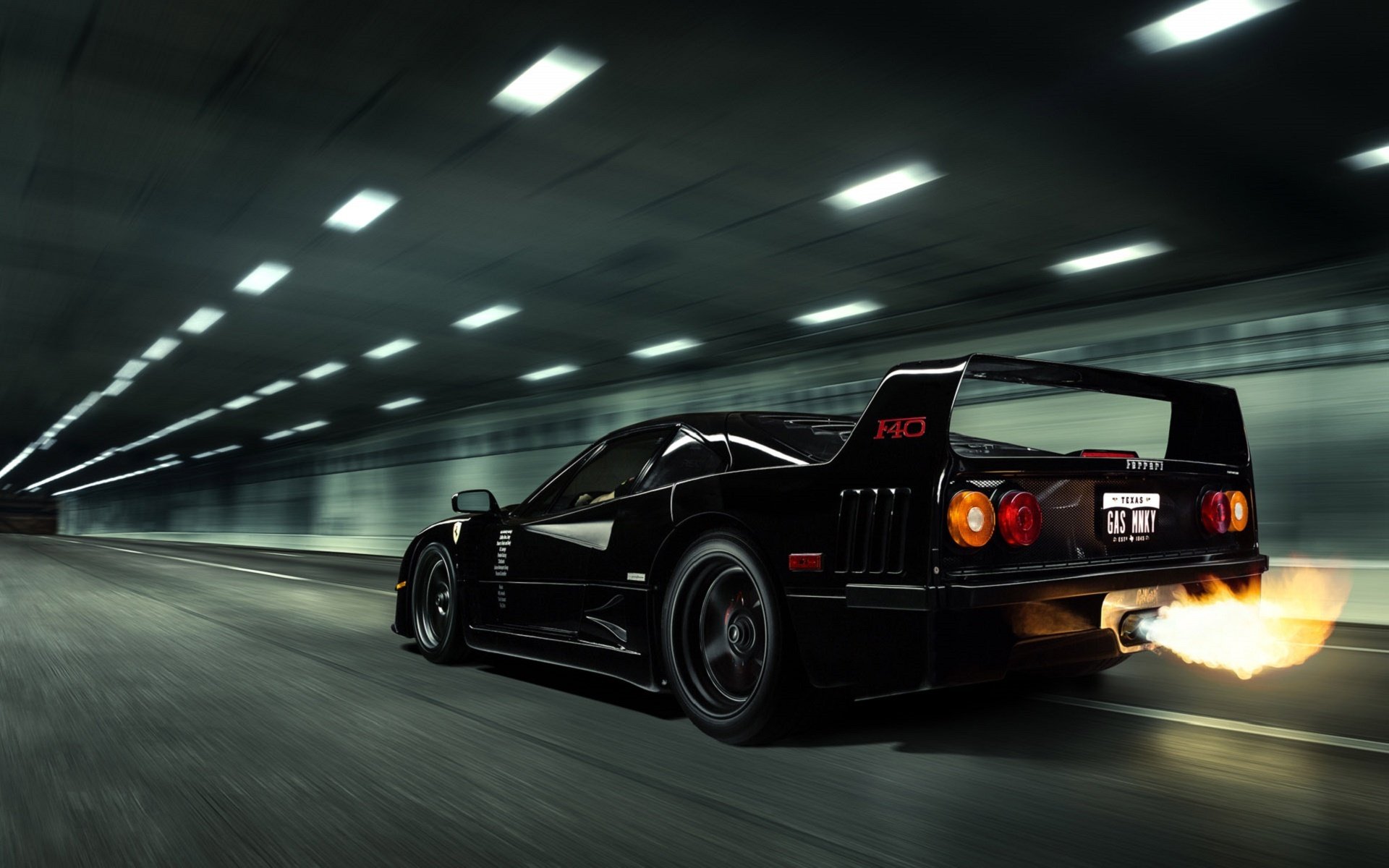 ferrari f40 mono de gas negro ferrari f40 negro llama