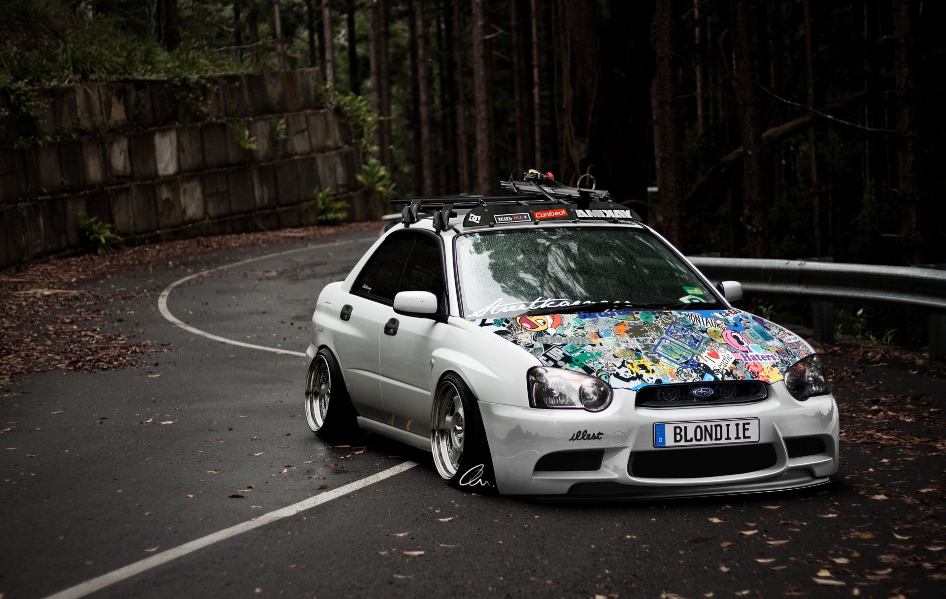 tance works subaru impreza road low decals tuning skiing