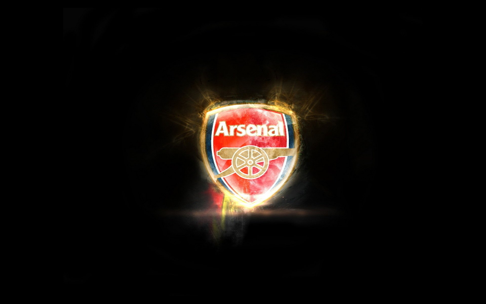 arsenal minimalismus teamb fußball sport emblem logo schwarzer hintergrund fc einfachheit dunkler hintergrund inschrift marke neon team