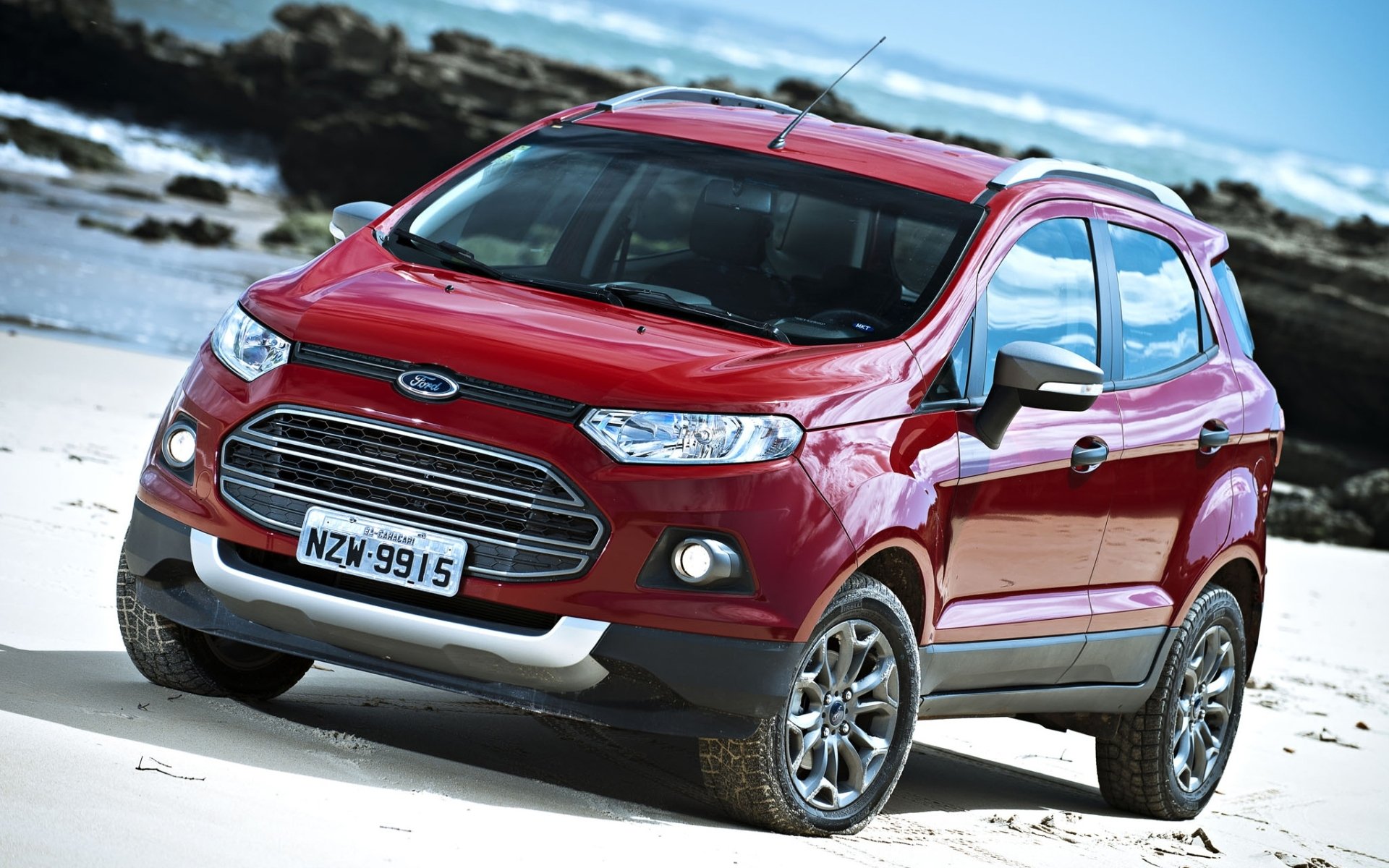 ford ecosport estilo libre ecosport freestyle crossover jeep frente rojo costa