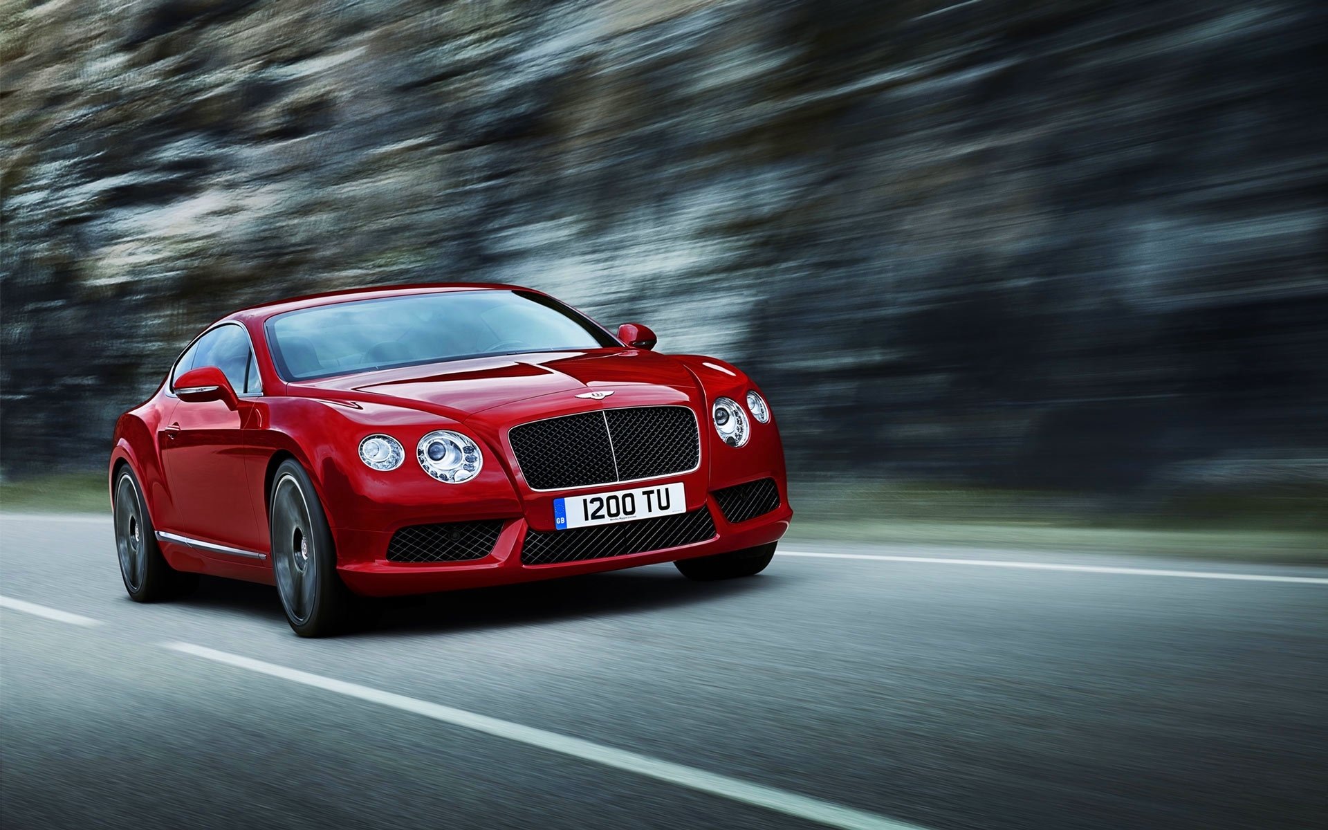 bentley continental v8 gama rojo frente faros coche