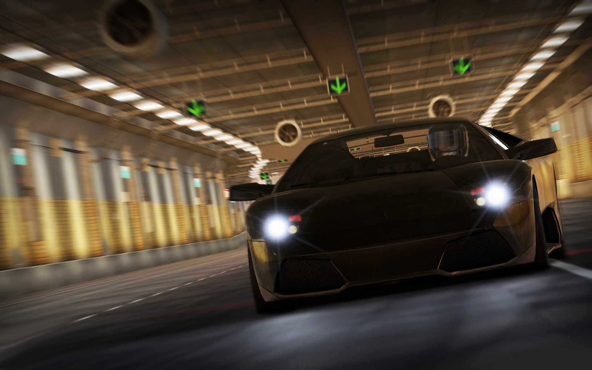 lamborghini murcielago lp640 nfs shift macchina giochi gioco need for speed fari luce auto traffico velocità nero auto automobili automobili trasporti veicoli automobili