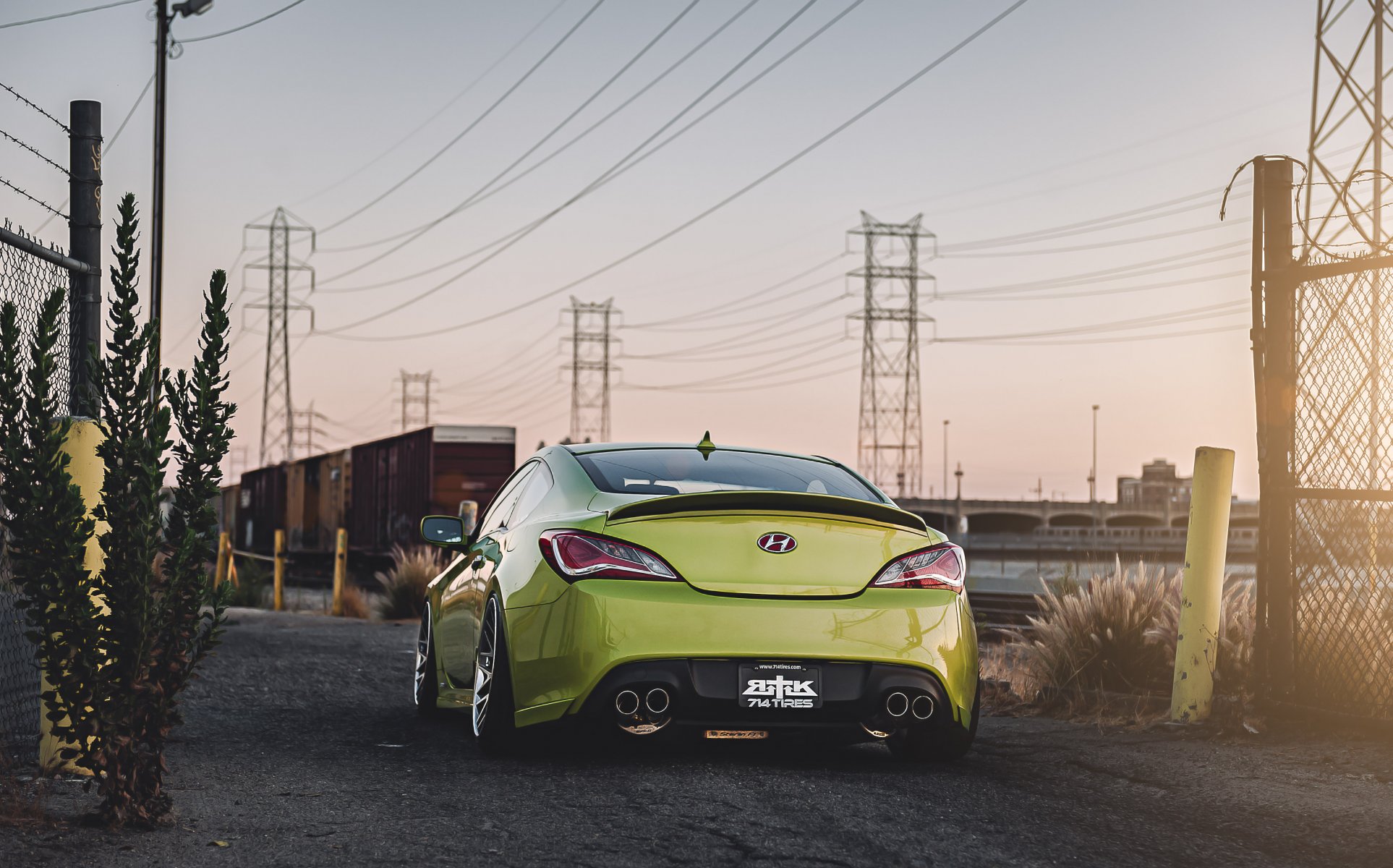 hyundai génesis posición tuning verde hyundai coupe génesis