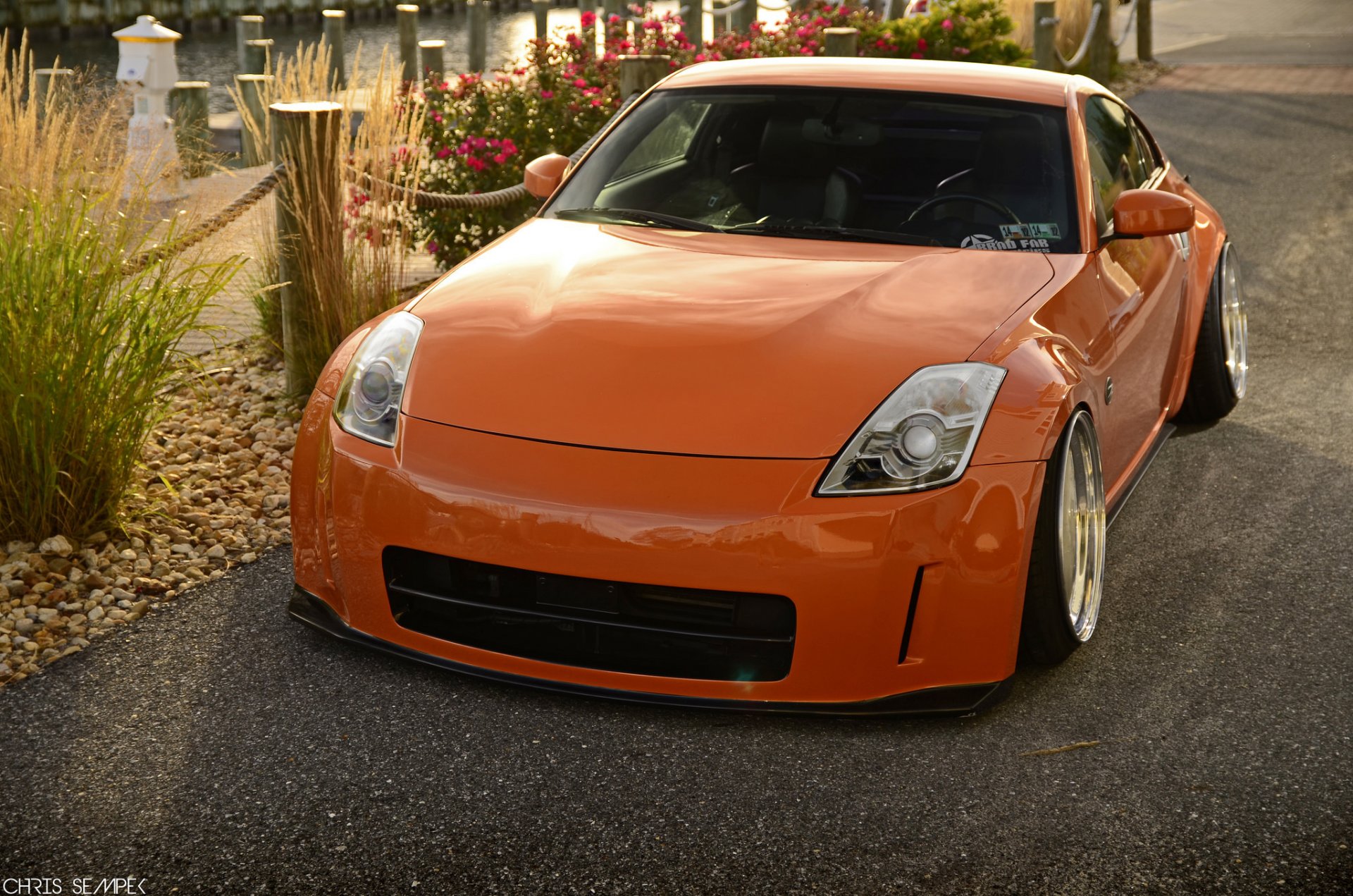 nissan 350z voiture orange