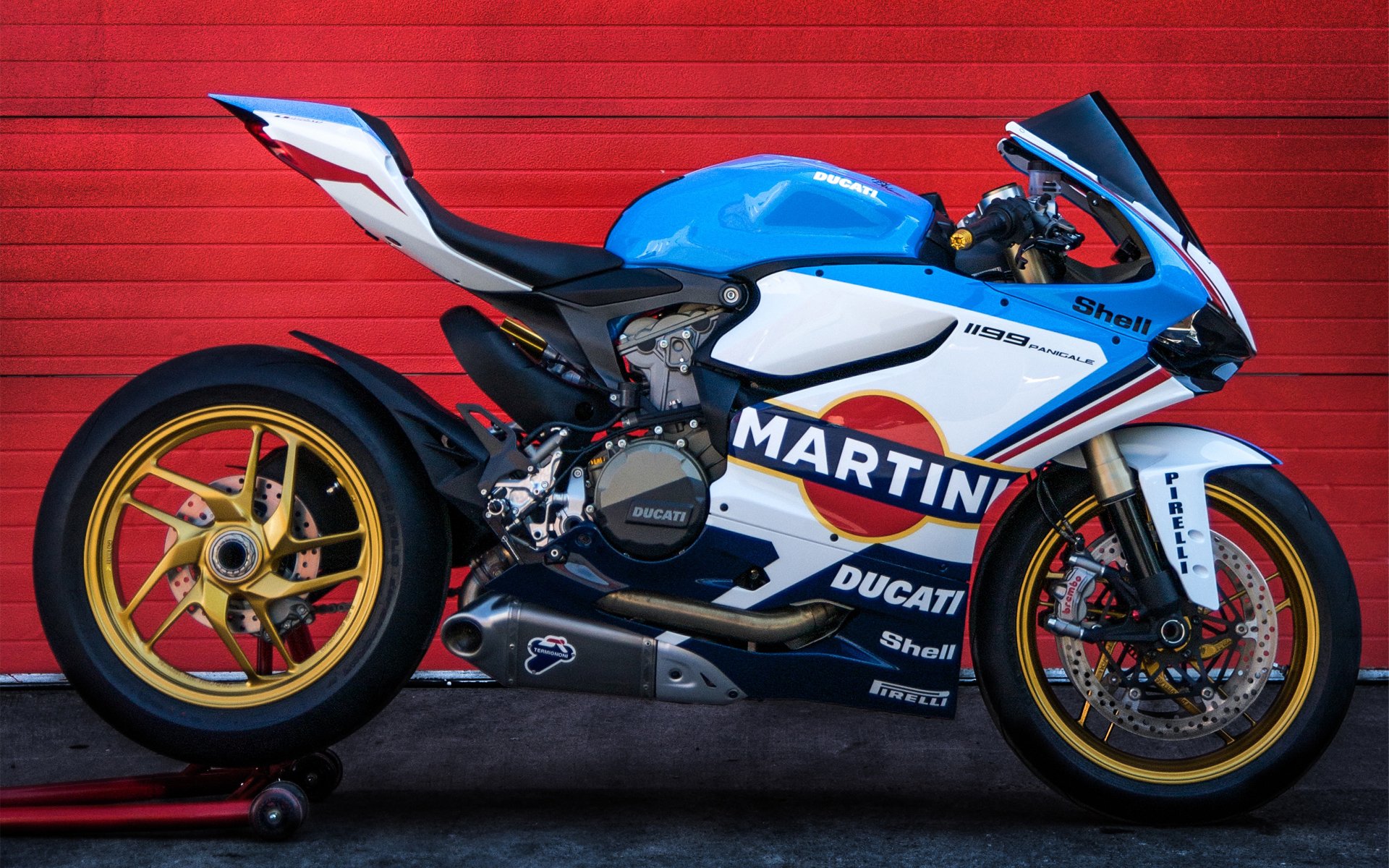 ducati 1199 panigale martini martini rennen superbike tricolore