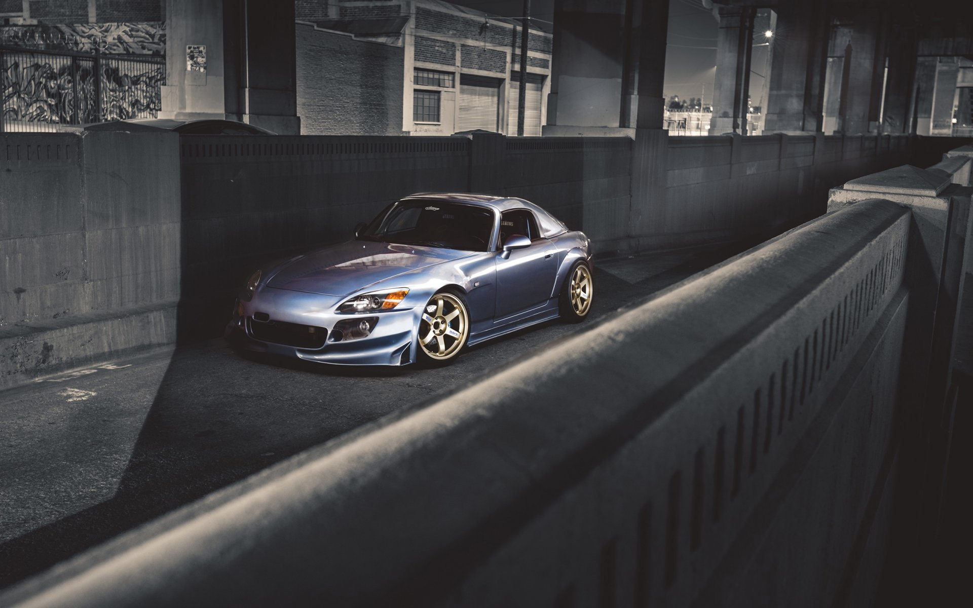 honda s 2000 machine car tunnel road