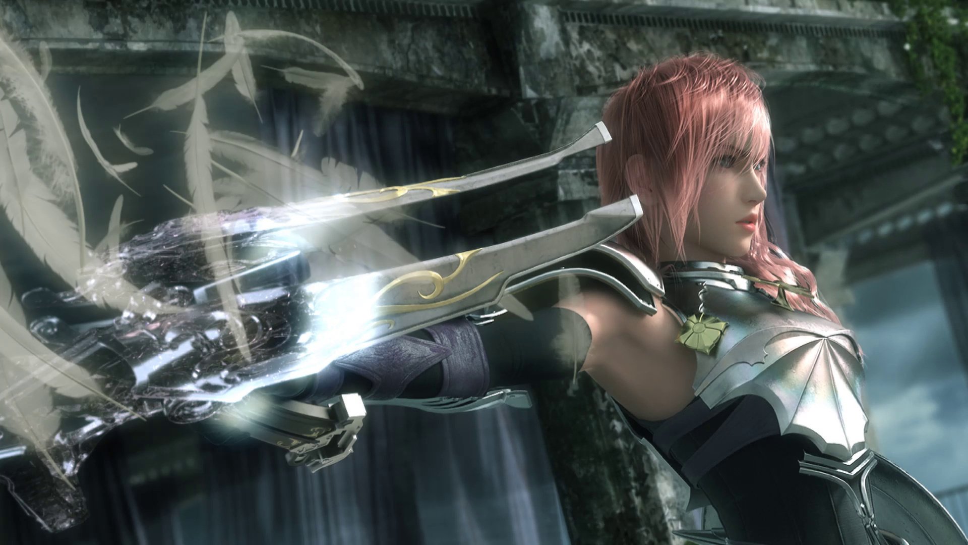 final fantasy xiii armadura lightning armas plumas 13 dibujos chicas anime chicas-a