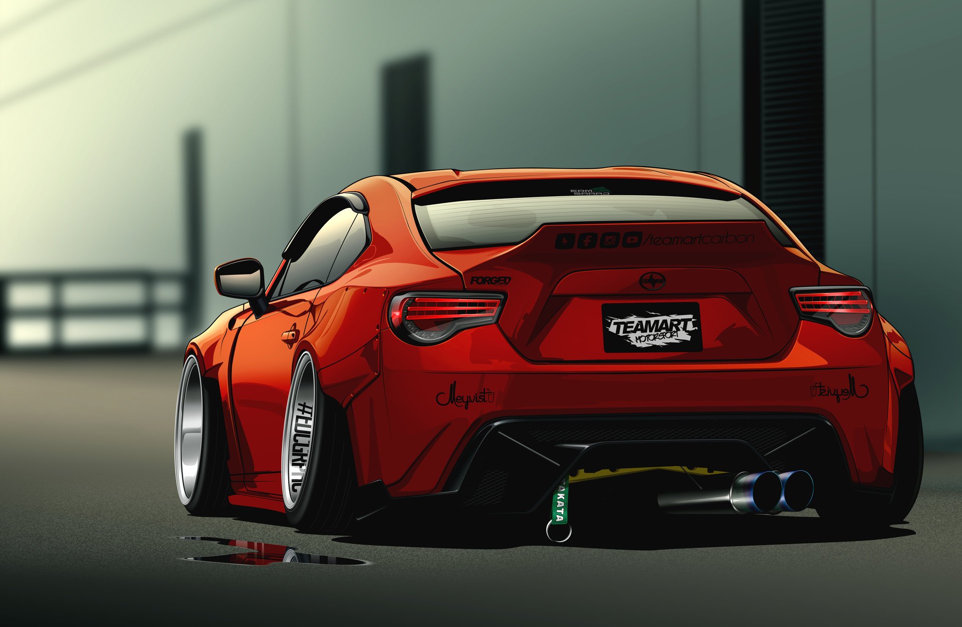 cion fr-s vector red rear