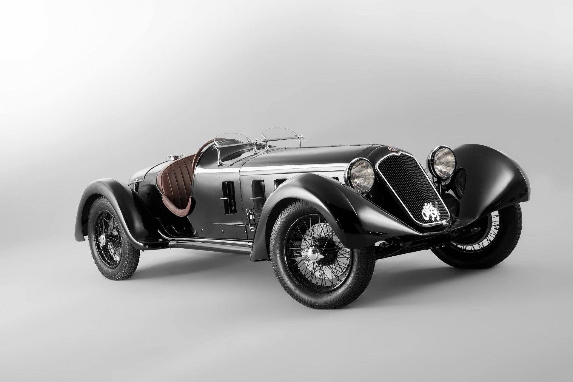 alfa romeo 6c 1750 ss 1929 alfa romeos retro front background