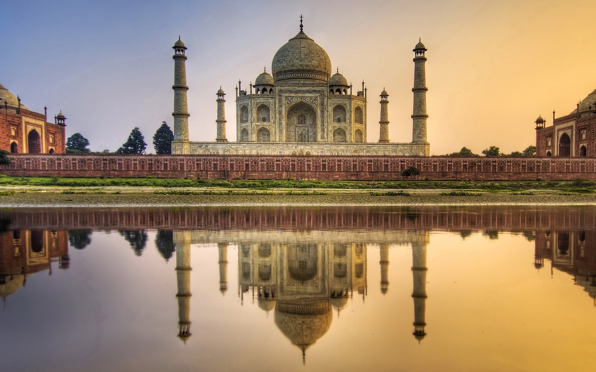 taj mahal fluss mausoleum