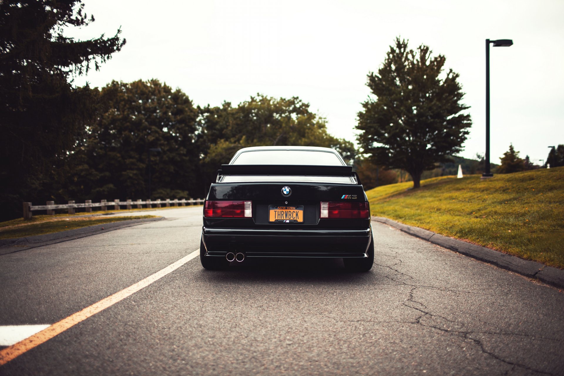 bmw e30 m3 negro tuning bmw carretera