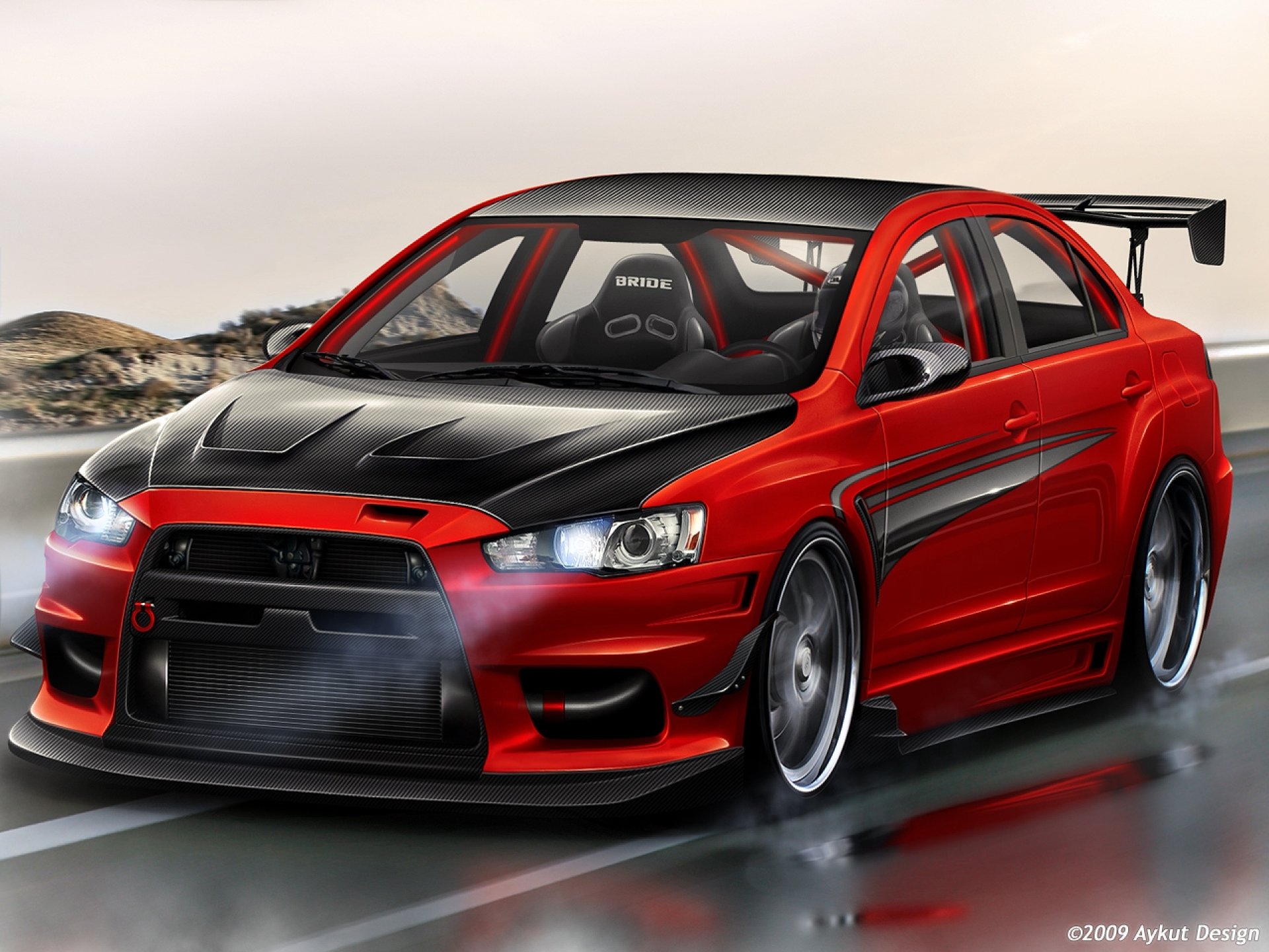 mitsubishi berufe evolution lancer rot rot tuning evo x