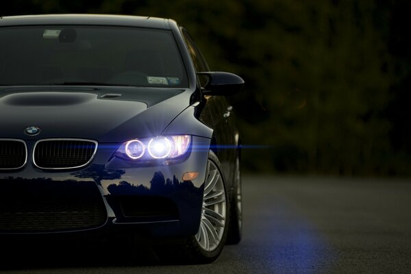 BMW Car front headlight