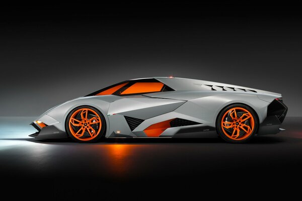 Voiture lamborghini egoista de cinquième génération au design futuriste