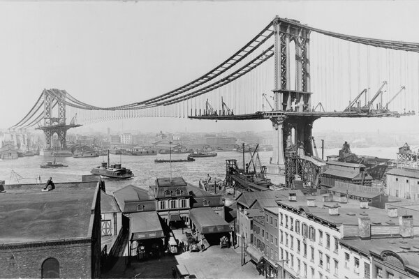 Construcción del puente en San Petersburgo