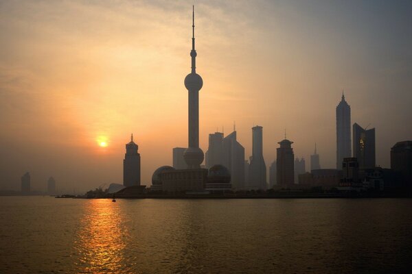 Photos of Shanghai at dawn