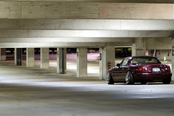 Mazda returned to the underground garage