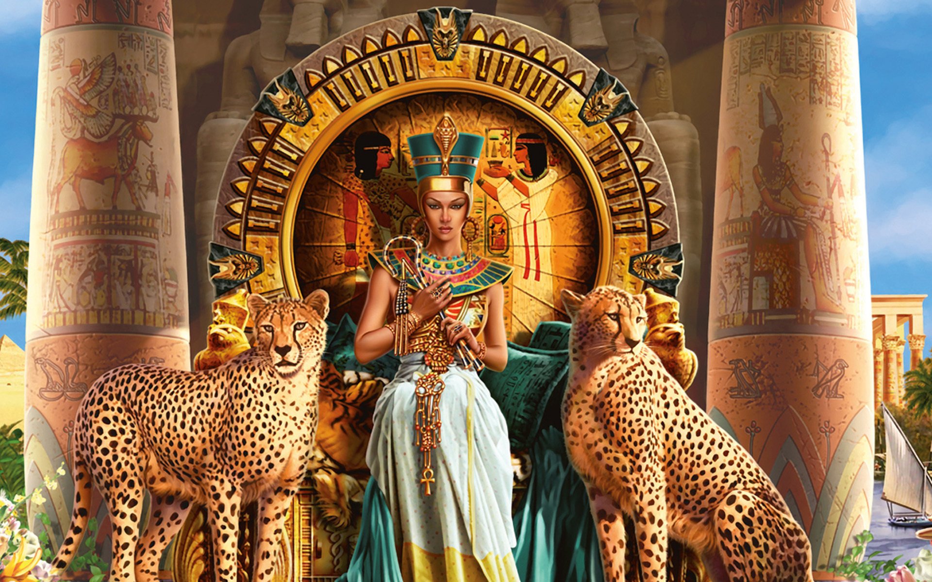 egipto cleopatra mitos reina leopardos leyendas colones guepardo