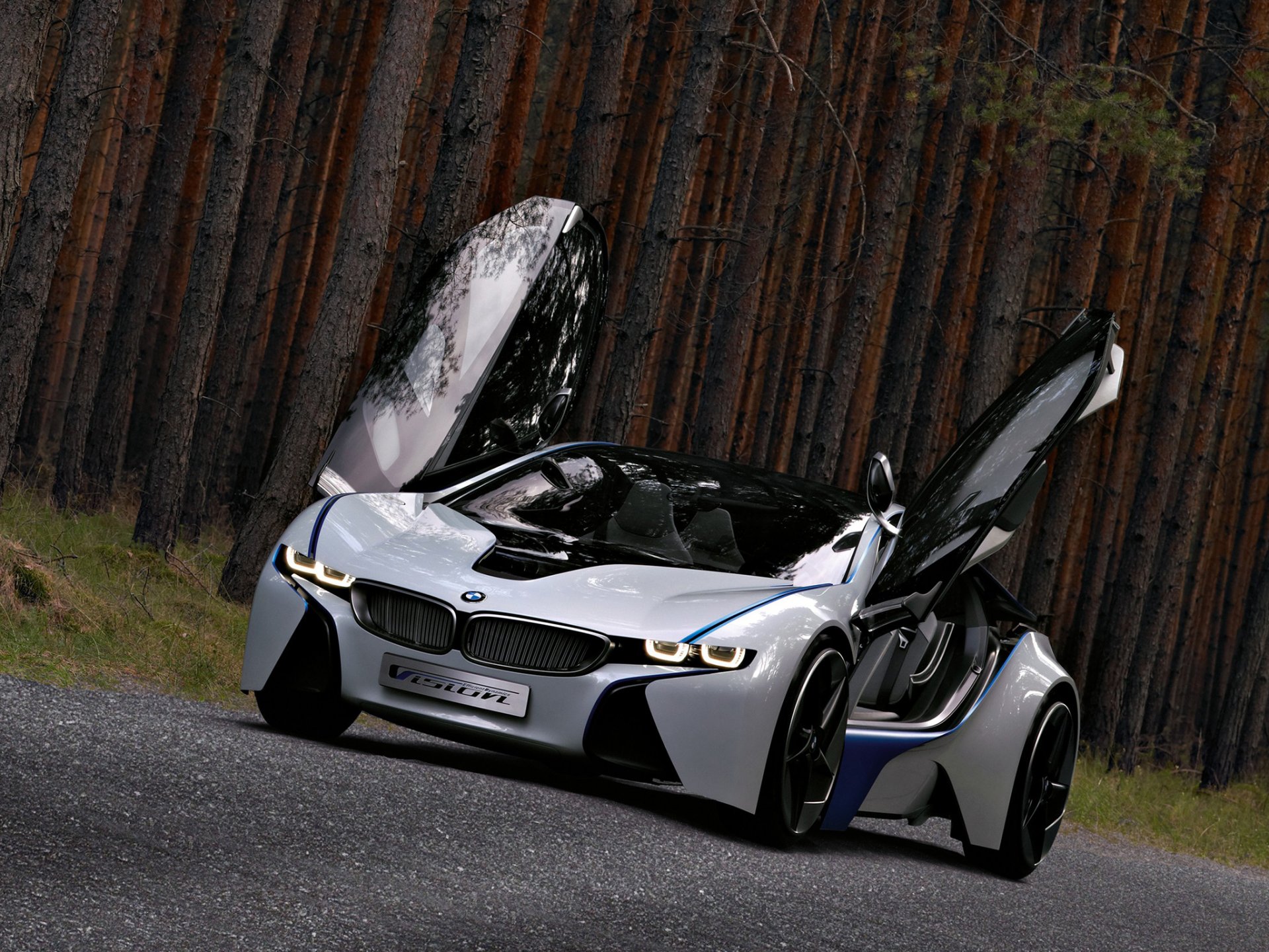 bmw vision efficientdynamics concept concept mocny piękny przód