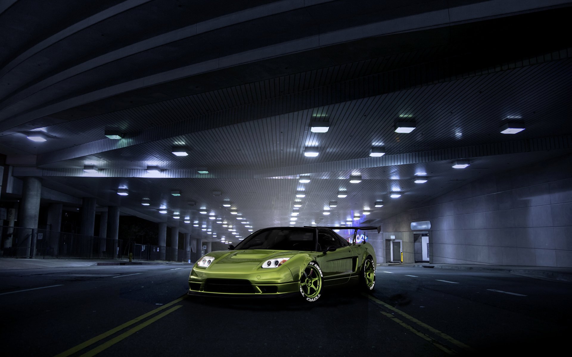 honda nsx voiture tuning vert papier peint