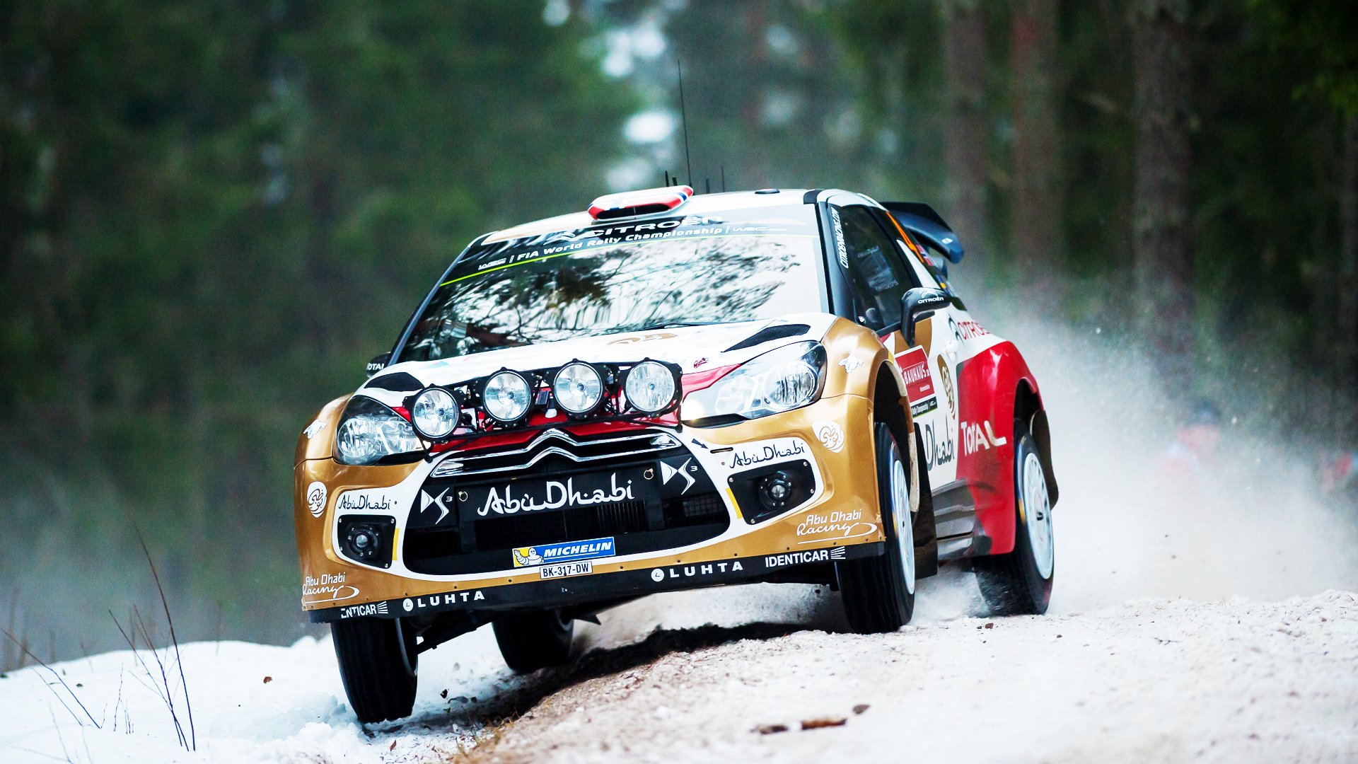 citroen ds3 wrc rally rally sport citroen neve inverno anteriore fari