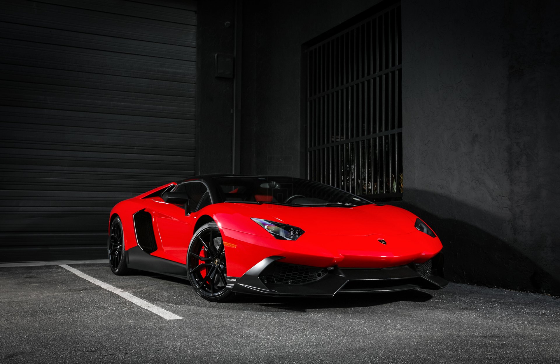 lamborghini aventador lp720-4 50th anniversary red color supercar customized