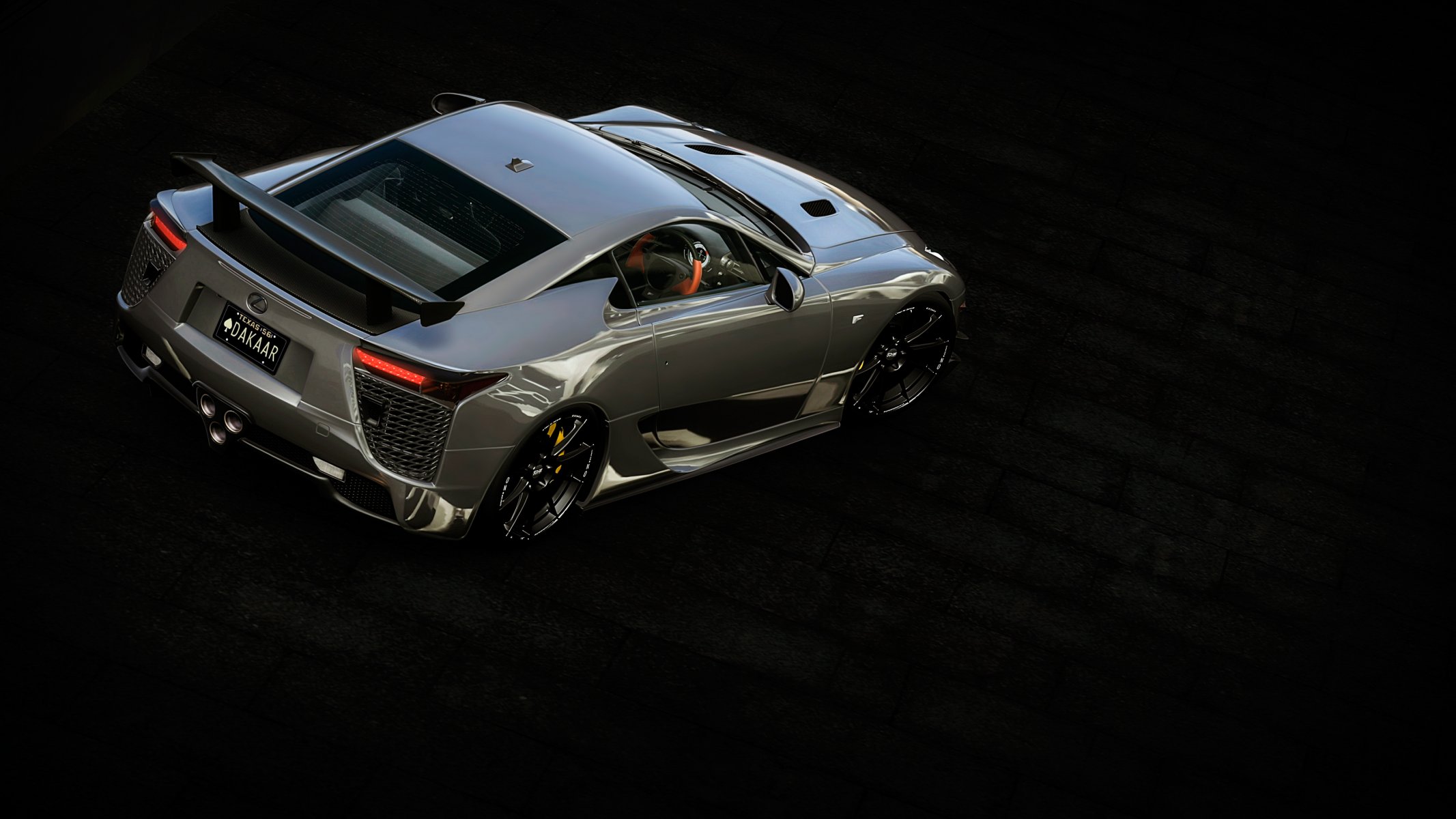 lexus lfa vista desde arriba