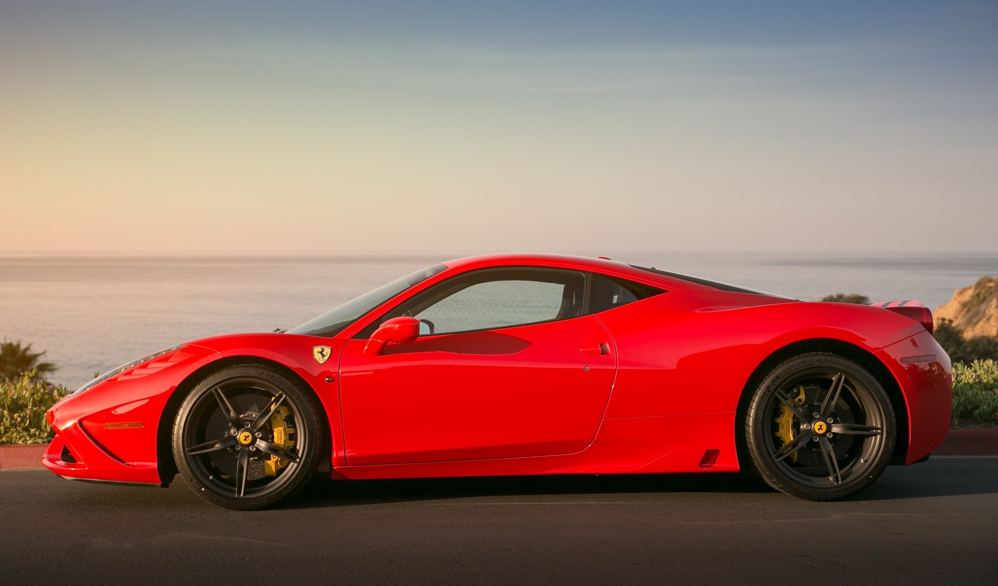 ferrari 458 speciale rosso ferrari rosso profilo cerchi pinze