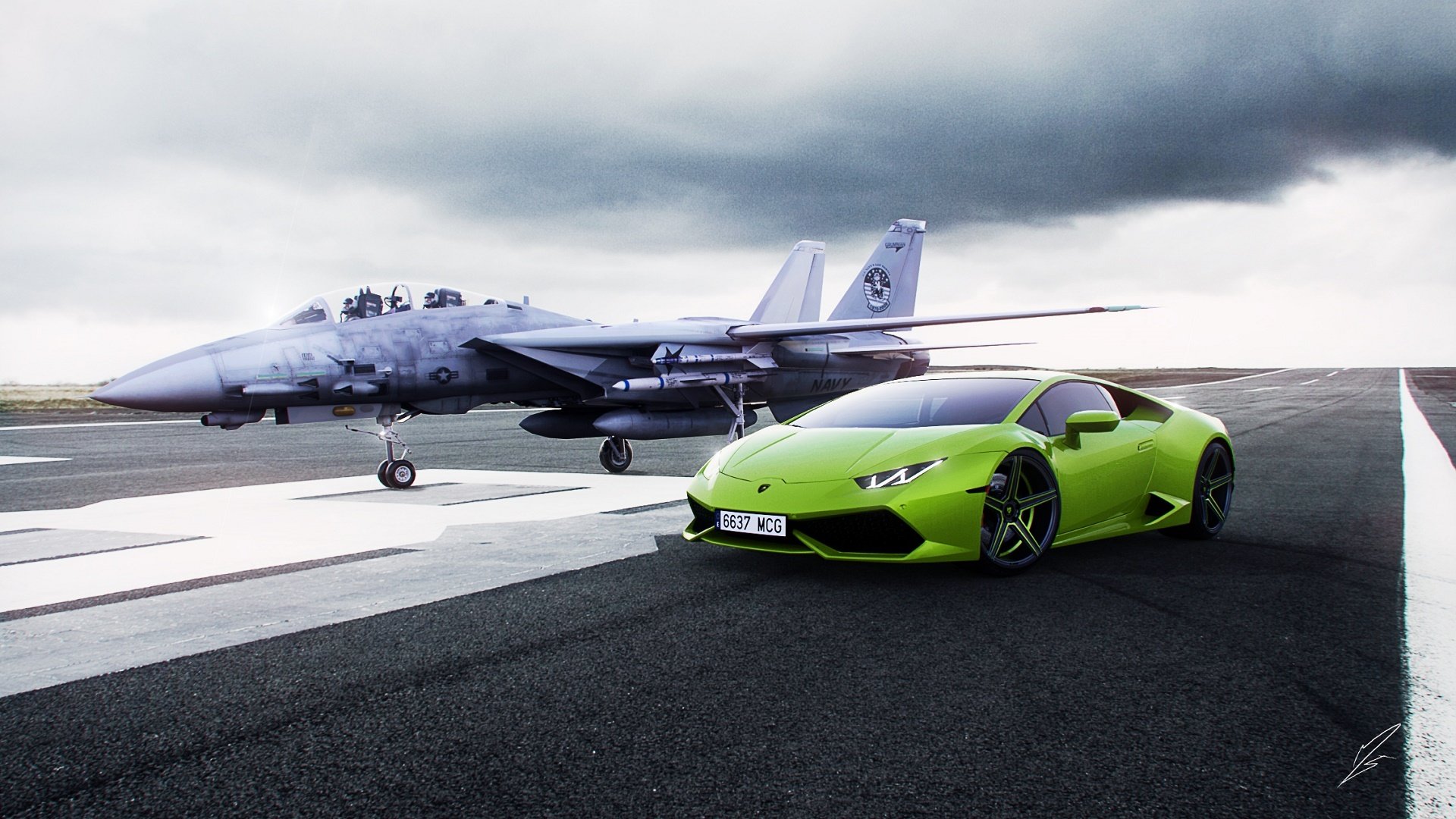 lamborghini urakan lp610-4 supercar green fighter runway lamborghini fighter runway