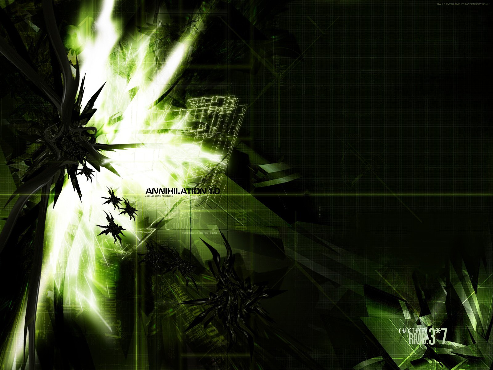 machines 3d virus green environment