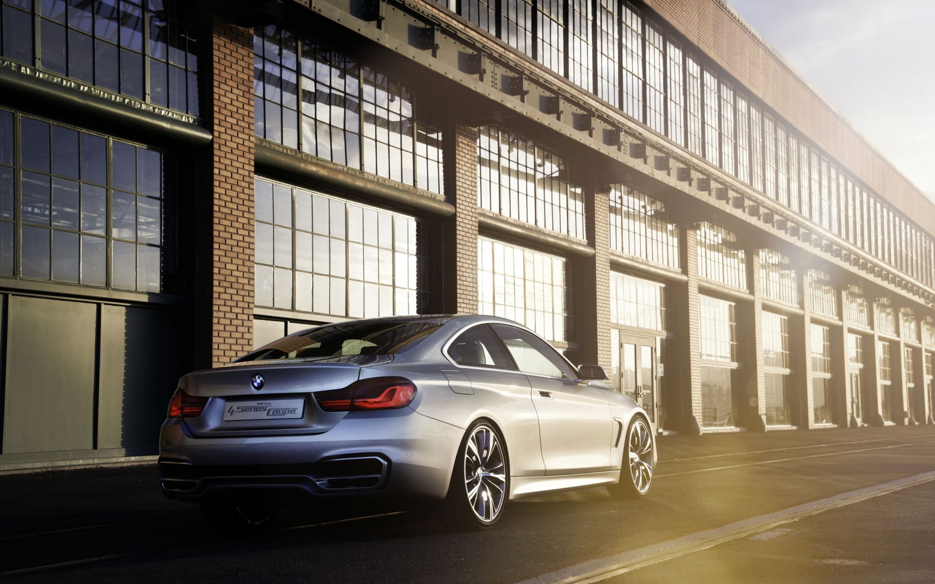 bmw 4 series coupe concept glare light building boomer concept silver