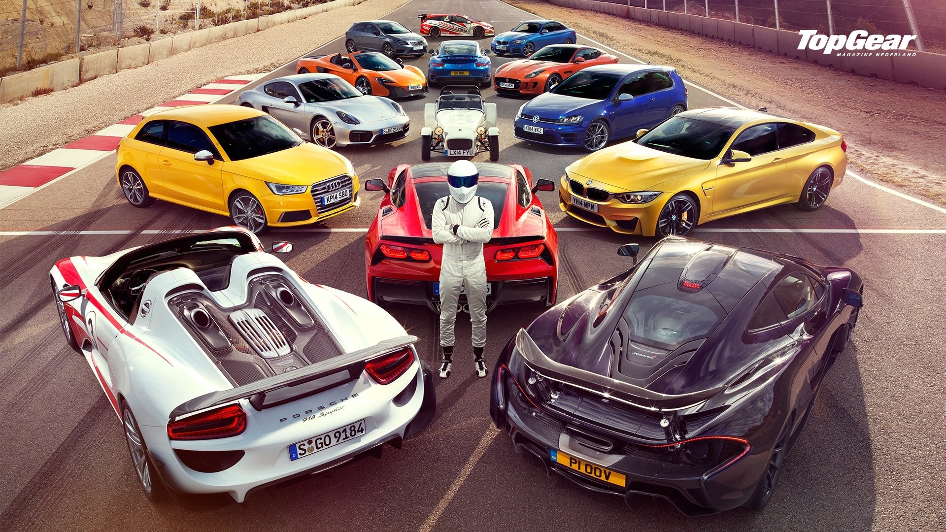 bmw m4 volkswagen golf mclaren p1 chevrolet corvette c7 jaguar f-type supersportwagen stig top gear hintergrundbilder