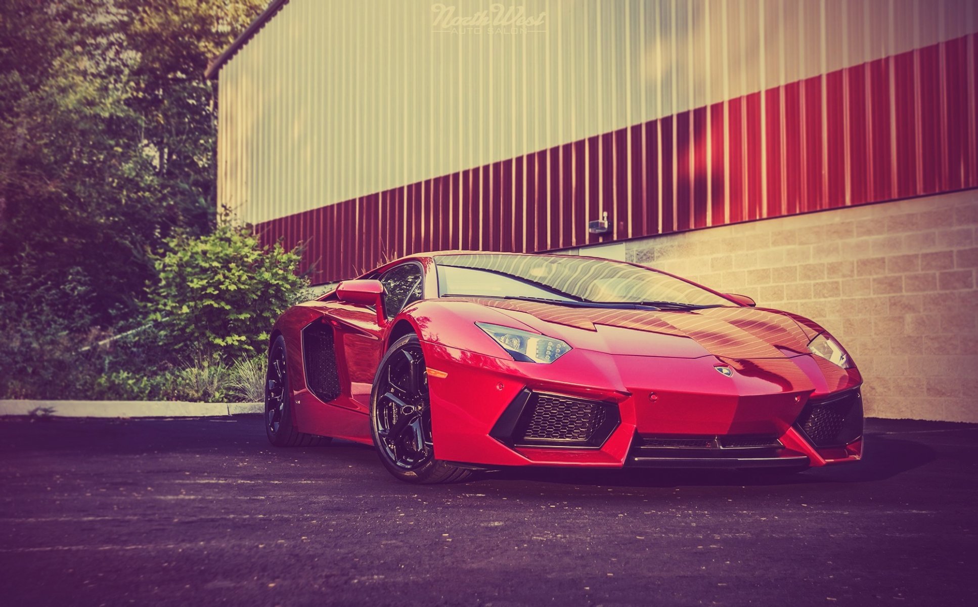 lamborghini aventador lp700-4 rosso efesto rojo superdeportivo frente frente